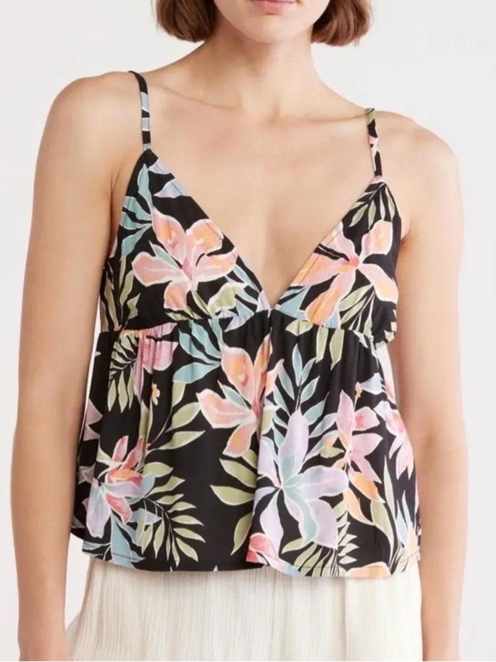 Billabong Tropical Floral Tank Top | Size Large